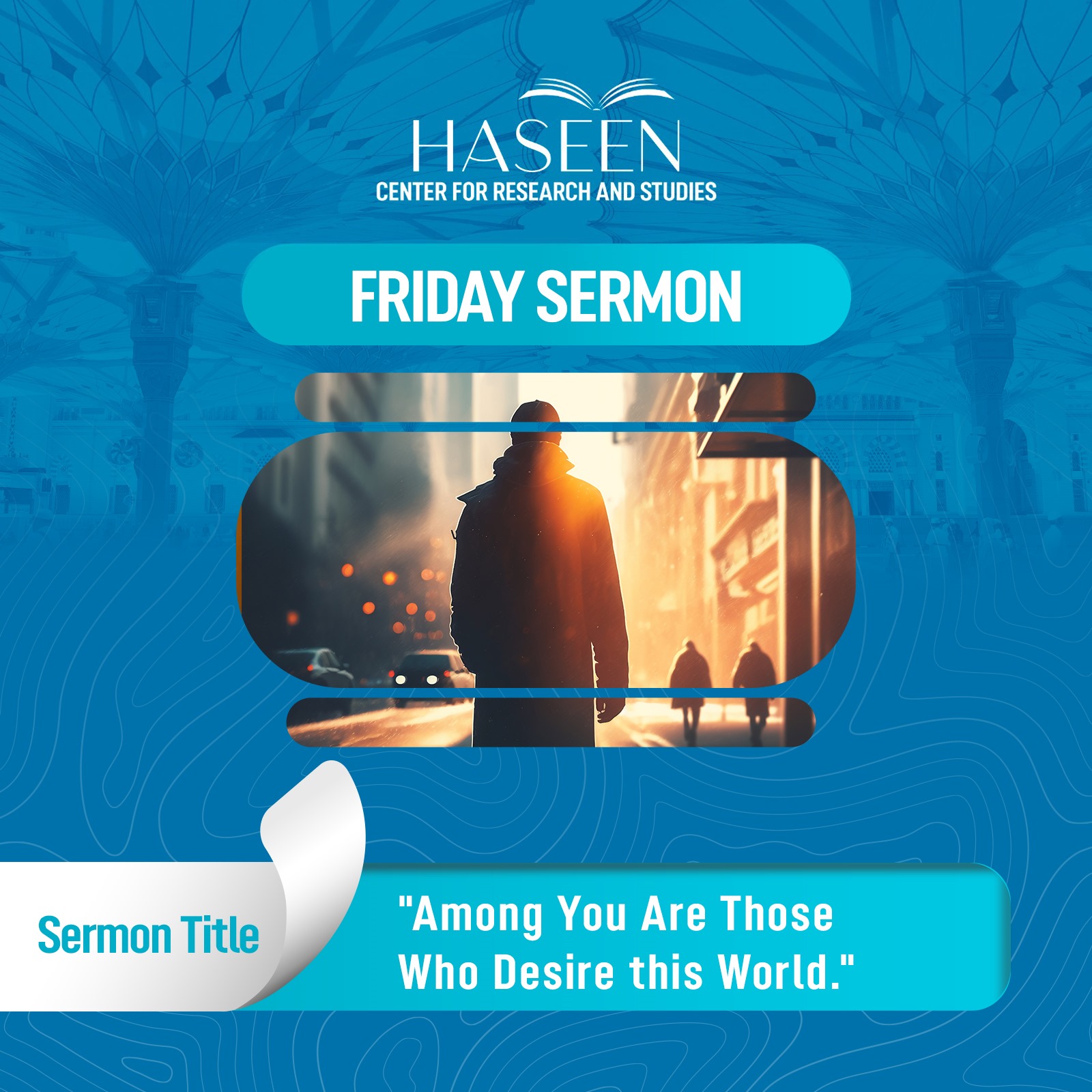 Title of the sermon: Among You Are Those Who Desire this World