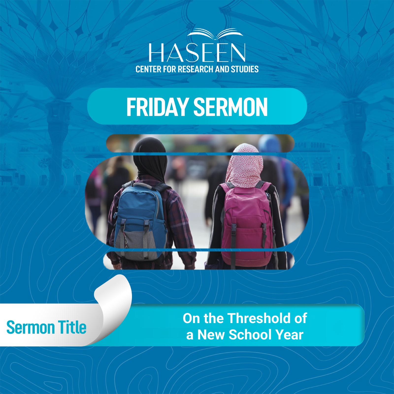 Title of the Sermon: On the Threshold of a New School Year 